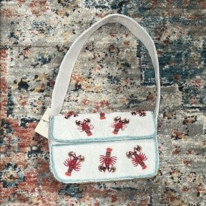 Viral Lobster Beaded Handbag